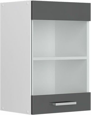 Vicco - Küchenglasschrank R-Line, Anthrazit Hochglanz, 40 cm