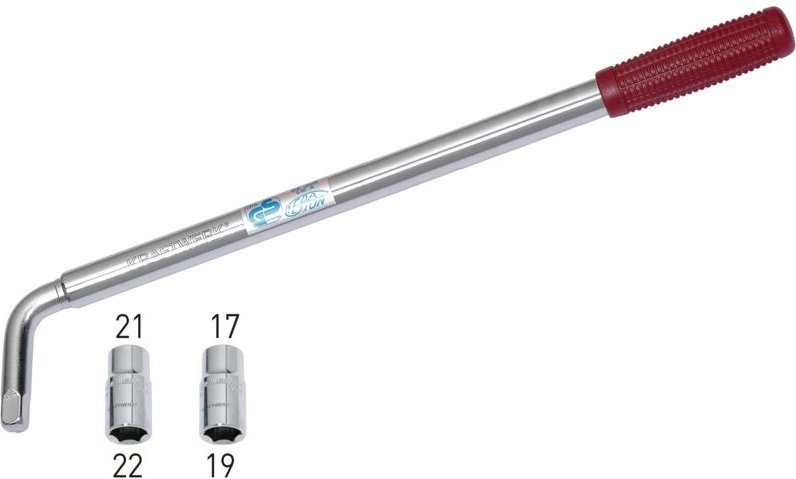 Kraftwerk - Radhebel mit 2 Nüssen 17x19/21x22 mm