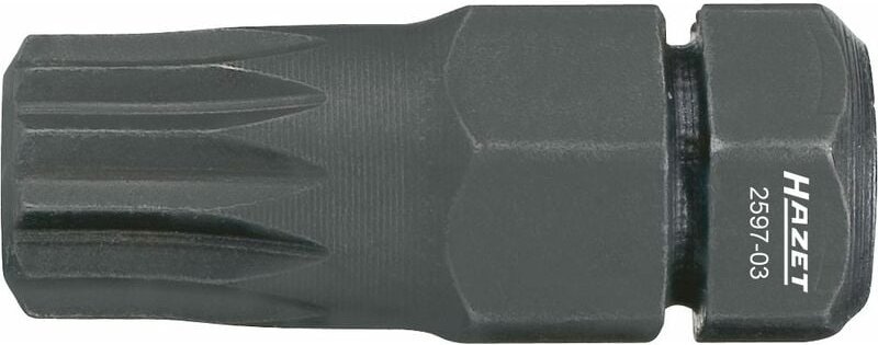 Bit 2597-03 Sechskant massiv (5/16 Zoll) Innen Vielzahn Profil xzn ? - Hazet