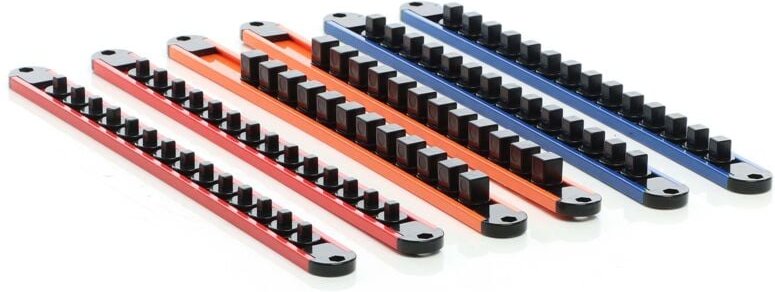 Thumbnail - Xpotool - Steckschlüssel Organizer 6 Stk. 360° drehbar aus abs für 80 Steckschlüssel 1/2', 1/4' und 3/8' Ratsche Clips W...