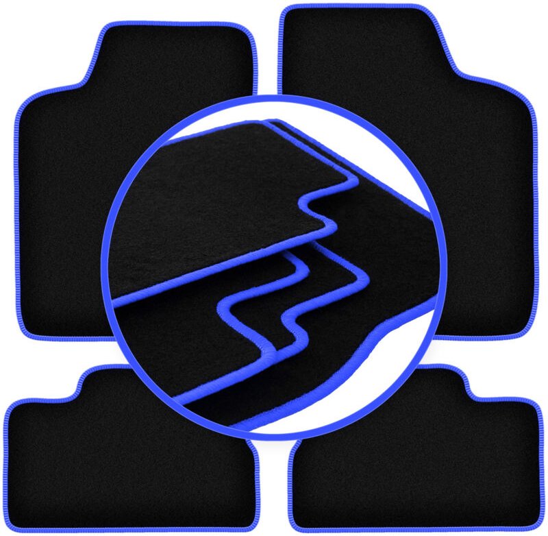 CARLUX-BLUE Autofußmatten für: Opel Kadett E Fließheck, Kombi, Limousine, Cabrio (1984-1991)