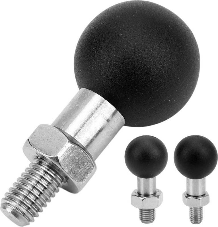 Motorrad-Rückspiegel-Kugelkopfhalterung, 8/10 mm Rechtsgewinde, rostfrei, universelles Zubehör, Spiegeldraht-Kugelhalter...