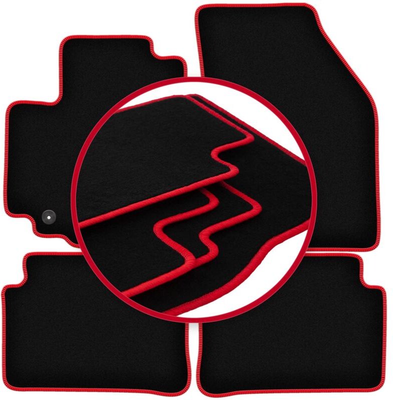 CARLUX-RED Autofußmatten für: Suzuki Splash Fließheck (2008-2014)