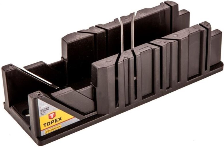 Topex - Gehrungslade 212x42x44 mm zum präzisen Schneiden von Leisten