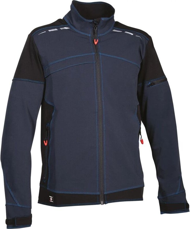 Arbeitsjacke mit Reißverschluss JAVRE - Marineblau/Schwarz L - FR (50) - EU (52)