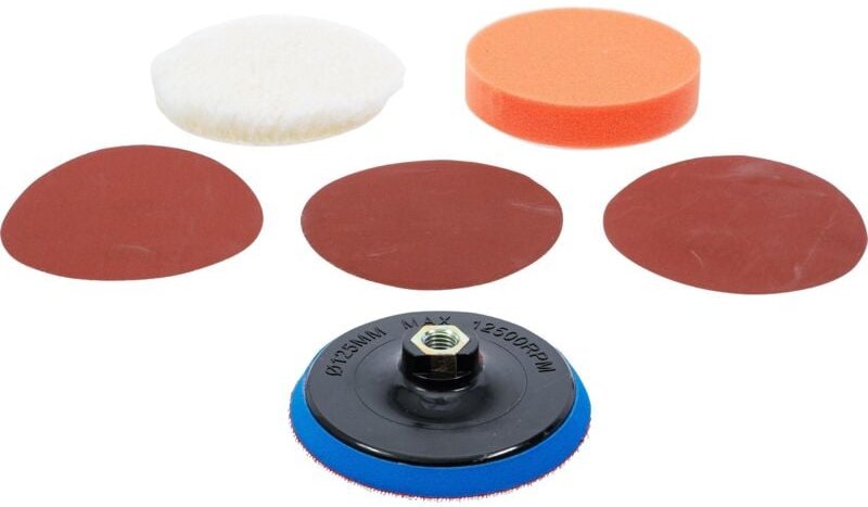 Bgs Schleif- und Polierscheiben-Satz ø 125 mm - 8592