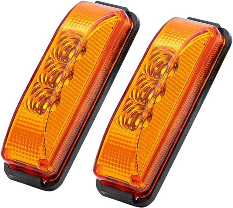 Wasserdichte Seitenmarkierungsleuchte, 2 Stück LED-Seitenmarkierungsleuchte, Anzeige 12 v, automatische Seitenmarkierung...