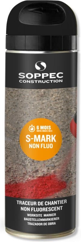 Farbbombe - Baustellenmarkierer SOPPEC schwarz nicht fluoreszierend s mark 6 Monate - 141903
