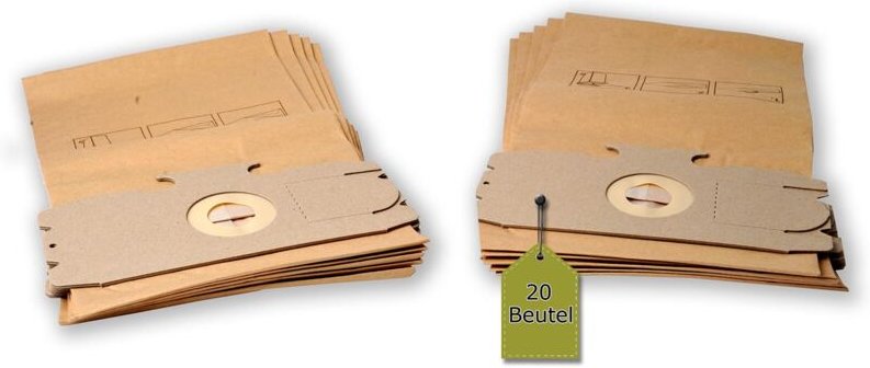 20 Staubsaugerbeutel passend für aeg Comfort 1100 e - Vampyr + 4 Mikro-Filter