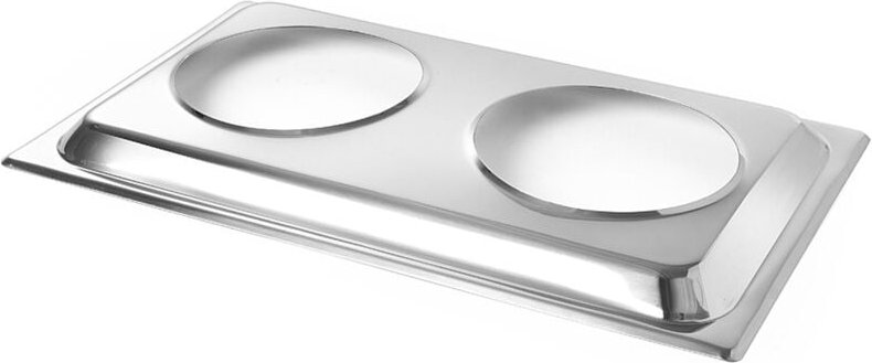 Aufsatzadapter für 2 Bain-Marie Töpfe, Aufsatz, gn 1/1, 530x325x(H)30mm - Hendi