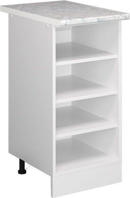 Küchenregal R-Line, Weiß, 40 cm , ap Marmor Vicco