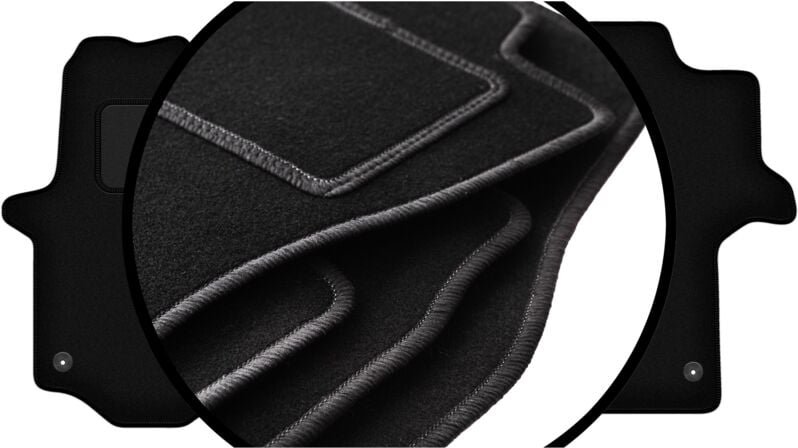 Komplettset Veloursmatten für: Mercedes Crafter II Kastenwagen (2016-)