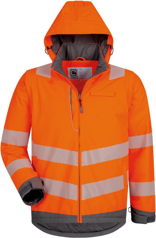 Elysee - Warnschutz 2-in-1 Jacke Hademar 22432 Gr. 3XL orange/grau