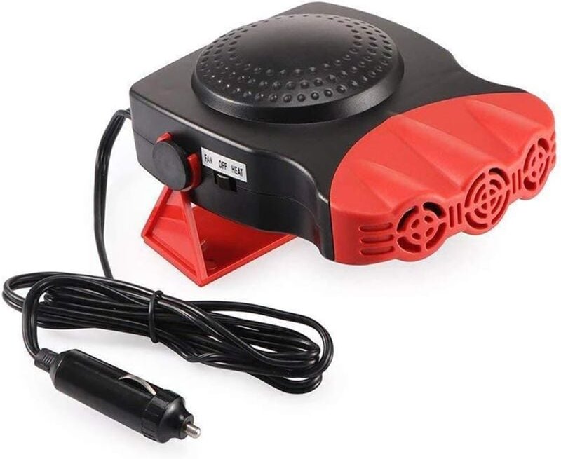 Beijiyi - Auto-Heizung, 12 v, 150 w, tragbare Auto-Heizung zum Kühlen, Heizen, Auftauen und Entnebeln (rot)