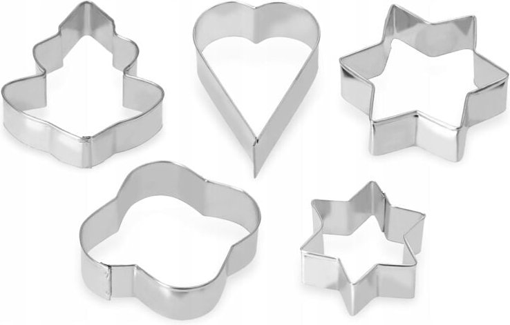Keksausstecher, Ausstecher, Lebkuchenausstecher aus verzinkten Blech, Set für Kekse und Plätzc - Kadax