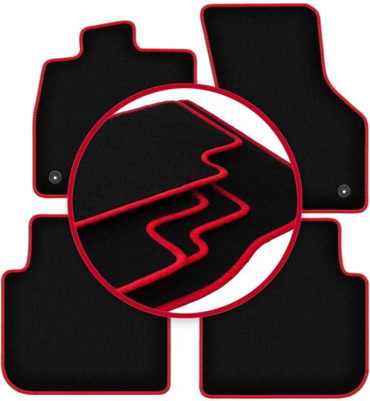 CARLUX-RED Autofußmatten für: Volkswagen Arteon Liftback, Shooting Brake (2017-)