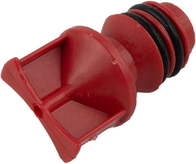 30 stücke Luftkompressor-Ölkappen 17mm 0,66 "Außengewinde Dia Ölentlüftungsstopfen Rot Kunststoff Luftwerkzeug Zubehör T...