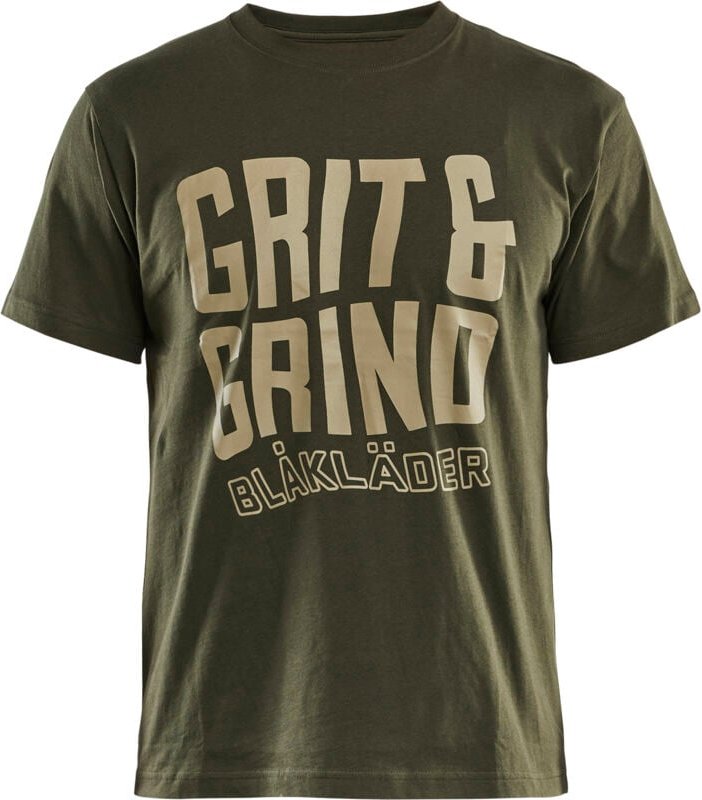 Thumbnail - Kurzärmiges Arbeitst-Shirt Grit & Grind - Waldgrün XXL
