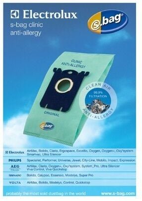 Electrolux - Beutel (4x) E206B s-bag hepa Anti-Allergic für Staubsaugerreiniger