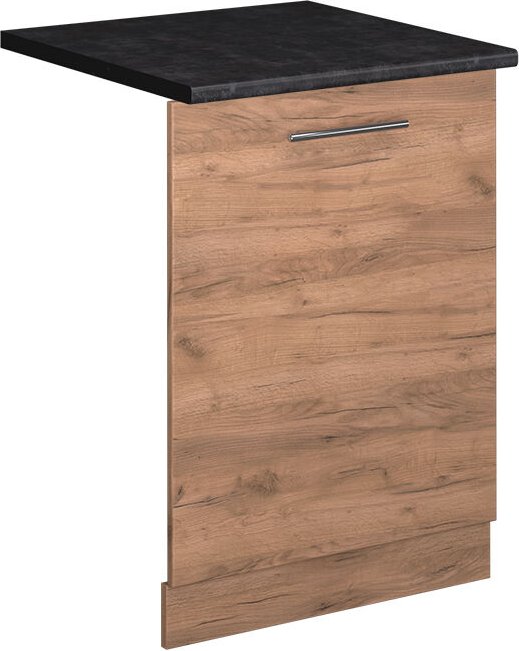 Vicco - Geschirrspülblende Fame-Line, Goldkraft Eiche, 60 cm , ap Anthrazit