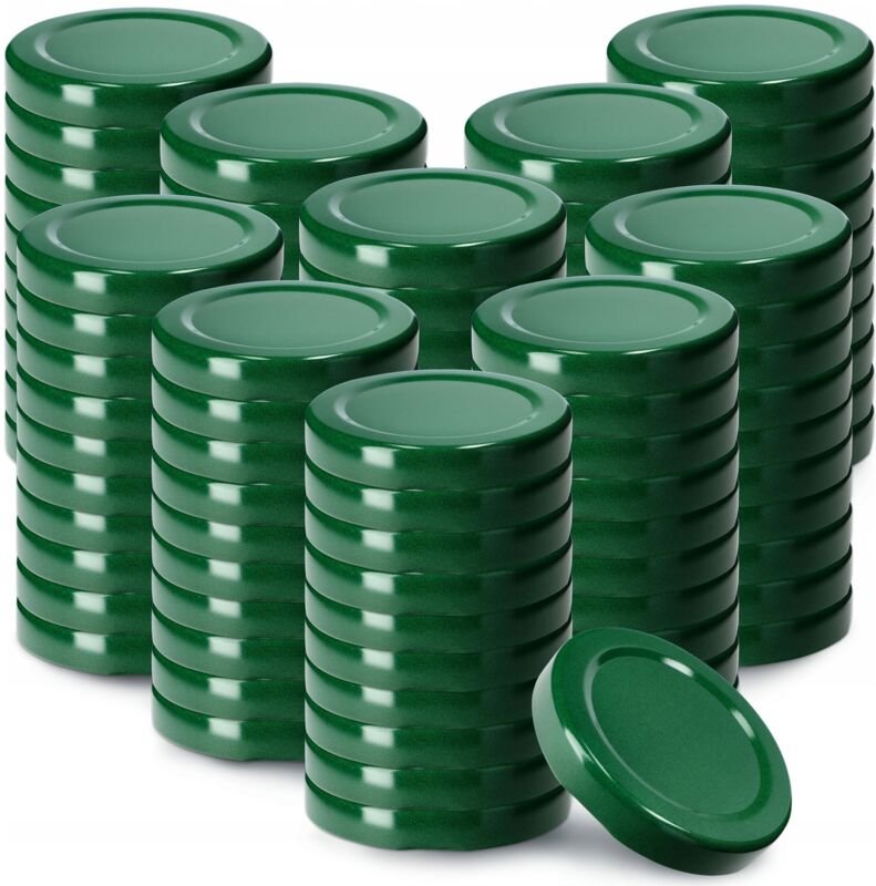 Kadax - Schraubdeckel fi53 mm, für Einmachgläser, 100 Stück, Grün