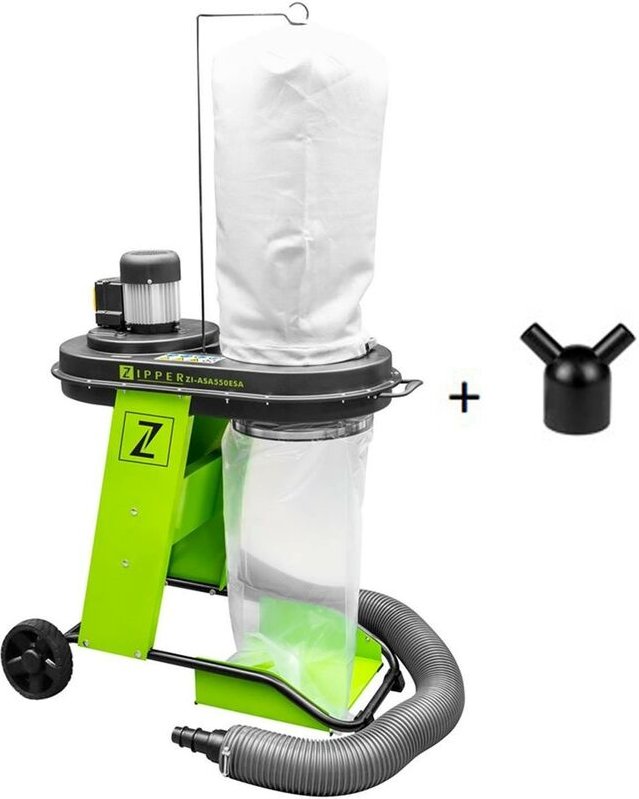 Absauganlage spane absaugung inkl 2M schlauch u adapter Zipper ZI-ASA550ESA