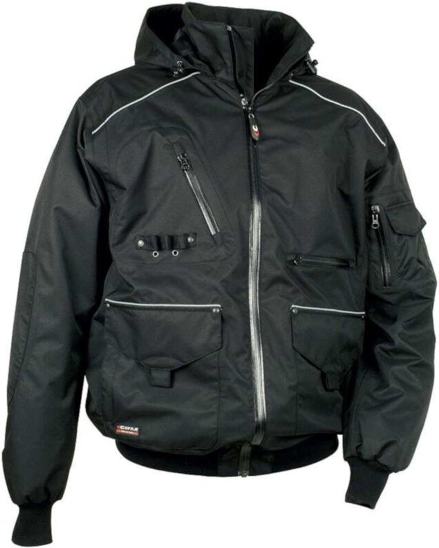 Cofra leichte Arbeitsjacke wind- und regendicht, Motor schwarz 46