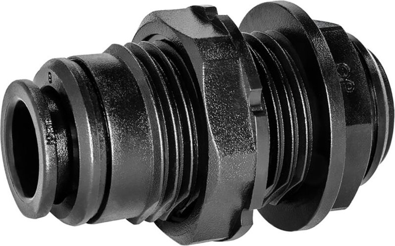 Riegler Schottverschraubung POM, G 1/2, für Schlauch-Außen-Ø 10 mm