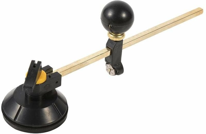 SJLERST Akozon 1 stück Hohe Qualität Einstellbar Kompasse Typ Glas Kreis Kreisschneider 40 cm max. Runder Durchmesser