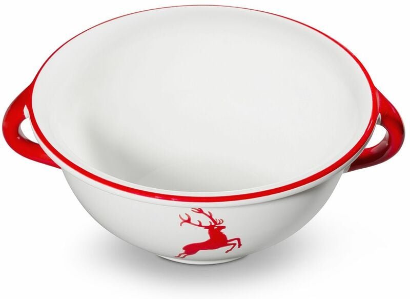 Gmundner Keramik - Rubinroter Hirsch, Weitling (ø 25cm)