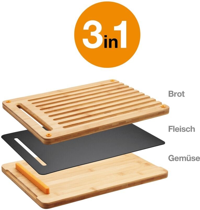 Fiskars - Functional Form™ Schneidstation Bambus 3-teilig