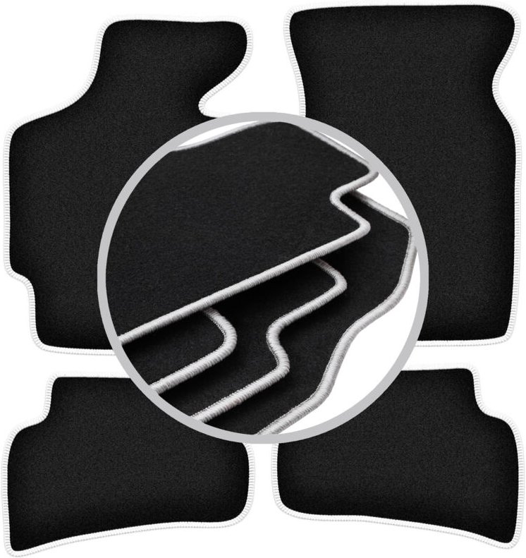 CARLUX-SILVER Autofußmatten für: Ford Probe MK1 Coupé (1988-1992)
