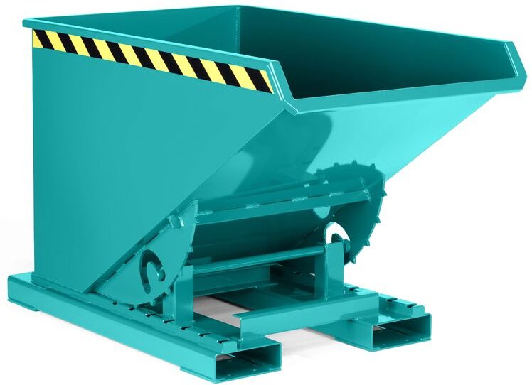 R+R Industrietechnik Abrollkipper Typ RAM-60 1070x1340x825mm 600dm³ RAL 5018 Türkisblau