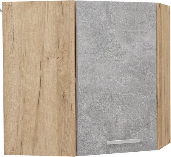 Eckhängeschrank R-Line, Beton, 57 cm Vicco