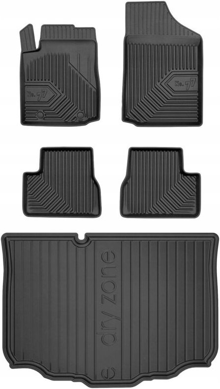 Thumbnail - SET 77 Gummimatten und Fußmatten Citroen C3 1 Schrägheck 2002-2009