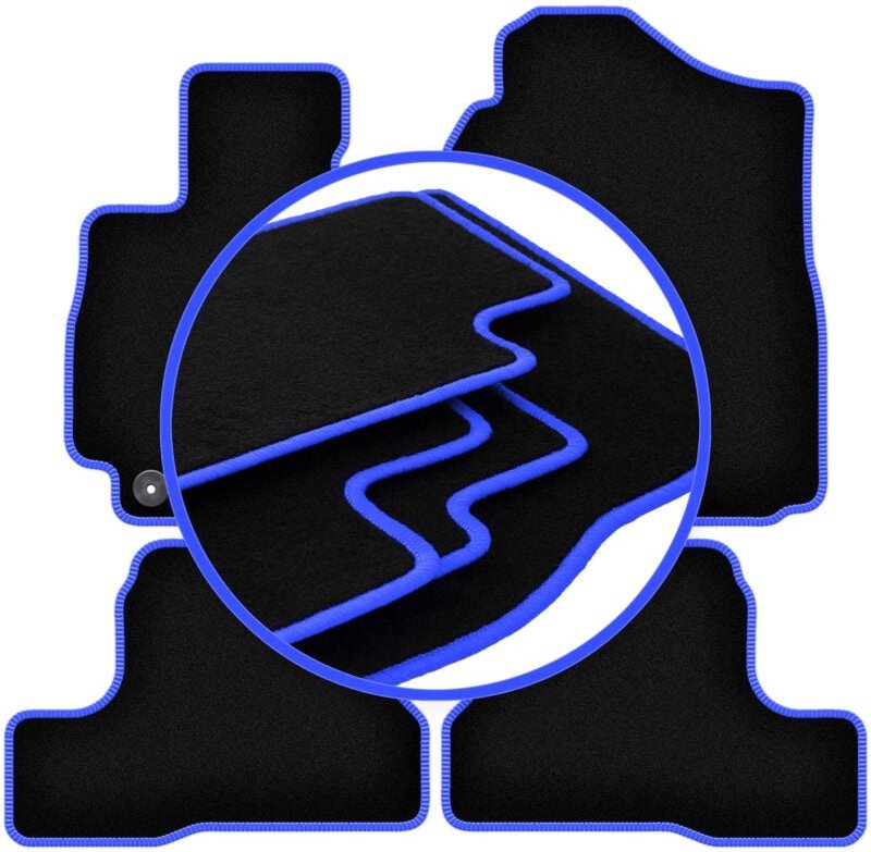 CARLUX-BLUE Autofußmatten für: Suzuki Jimny II Offroad (2018-)