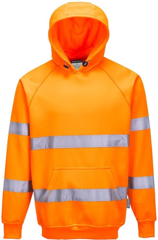 Portwest Warnschutz Kapuzen- Sweatshirt Orange XL