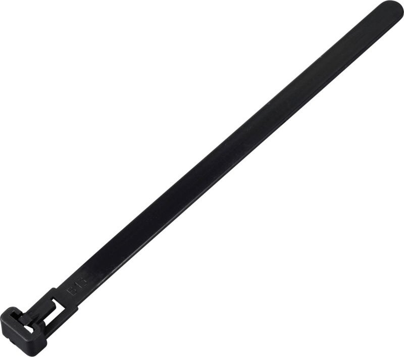 TRU COMPONENTS TC-13340648 TC-RT-150-7.6-B Kabelbinder 150 mm 7.6 mm Schwarz Lösbar, chemische Bestä
