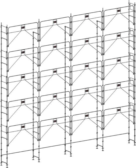 Matisère - Gerüst 156m² - Struktur allein - Gelände Version - DUO156GC-S
