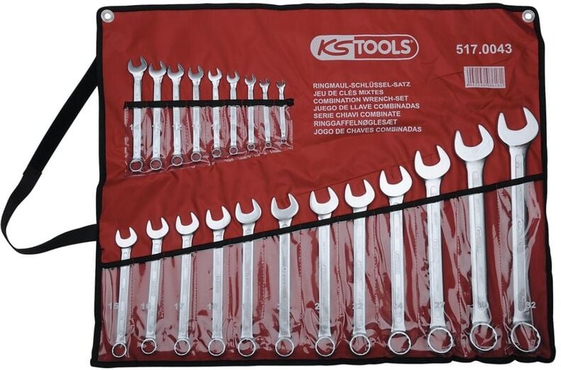 KS TOOLS Ringmaulschlüssel-Satz, abgewinkelt, 21-tlg 6-32mm ( 517.0043 )