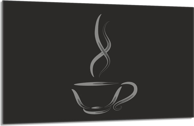 Glas-Herdplattenschutz 80x52 Kaffee