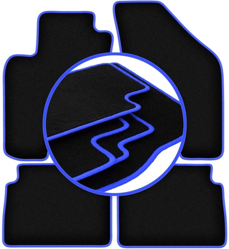 CARLUX-BLUE Autofußmatten für: Daewoo Lanos Limousine, Schrägheck (1997-2004)