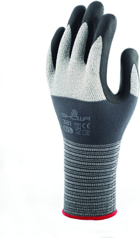 Showa 381 Gr.XL 4704 XL Elasthanfaser, Nitril Montagehandschuh Größe (Handschuhe): 9, XL EN 388 CA