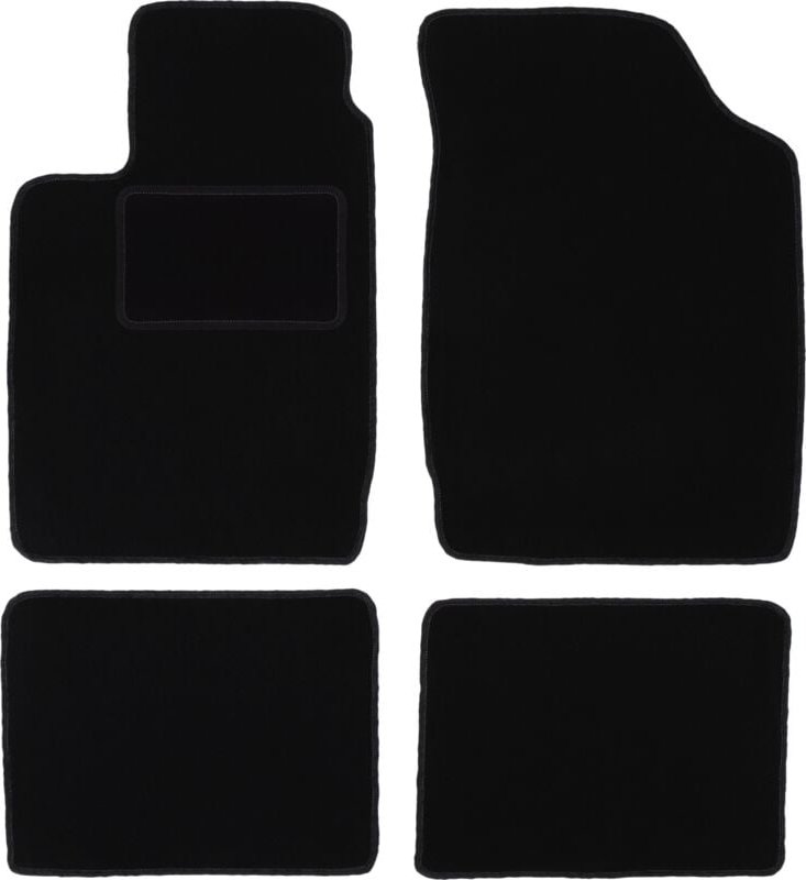 Schwarze Veloursmatten für: Renault Clio II Fließheck (1998-2005)