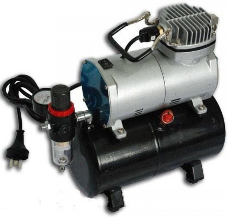 Trade Shop - mini compressore portatile für aerografo airopenna 1/5HP serbatoio 3 lt. -