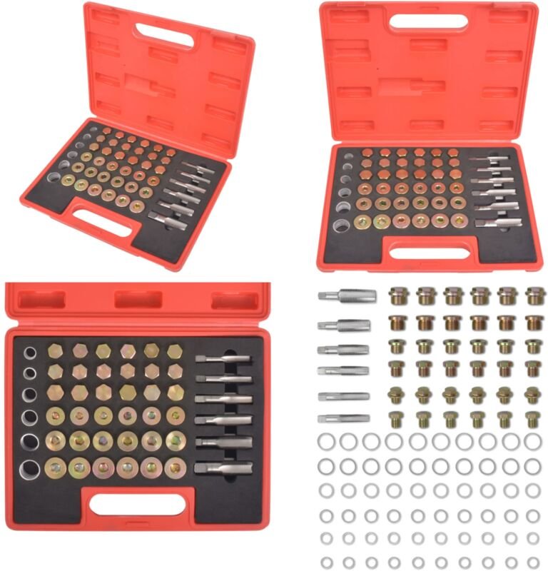 Reparatursatz Ölablassschrauben - Reparaturset - Ölablassschrauben - Werkzeug - Autowerkstatt - Schraubensatz - Home & L...