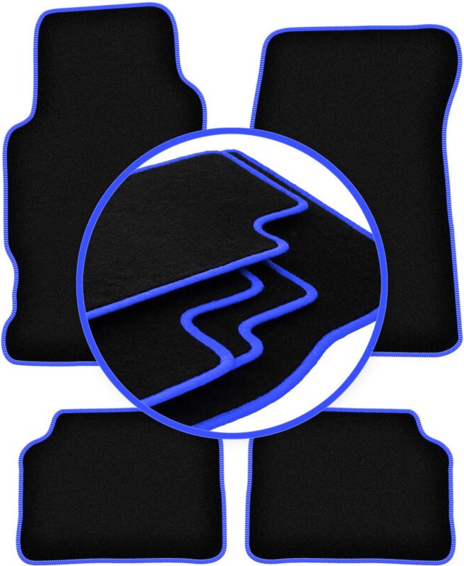 CARLUX-BLUE Autofußmatten für: Honda Legend II Coupé (1991-1996)
