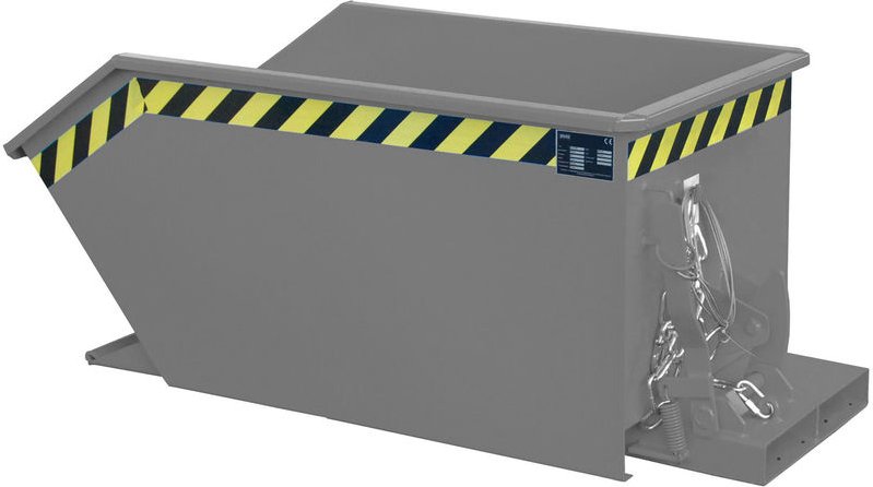 Bauer Kippbehälter GU 300, lackiert, Mausgrau