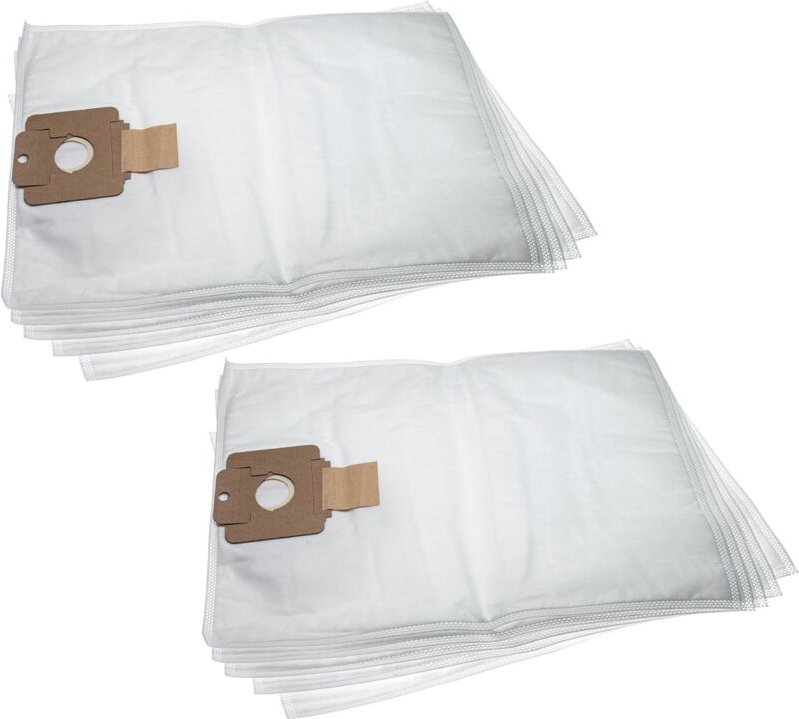 10x Staubsaugerbeutel kompatibel mit Nilfisk maxxi wd 3 Staubsauger - Mikrovlies, 53,3cm x 39,8cm, Weiß - Vhbw