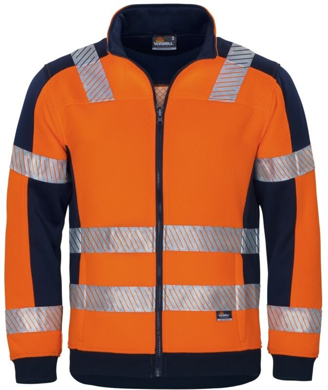 Vizwell Warnschutz Innenjacke mit Waffelmuster VWFC622 Gr. 5XL Orange/Marine